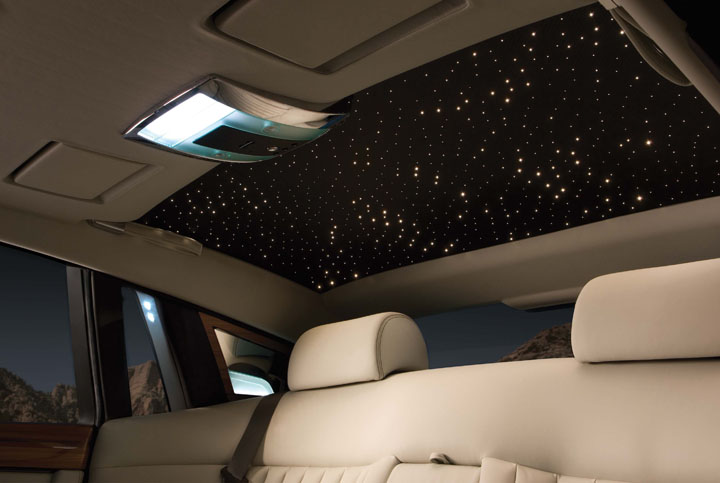 Starlight headliner on the Phantom Sedan