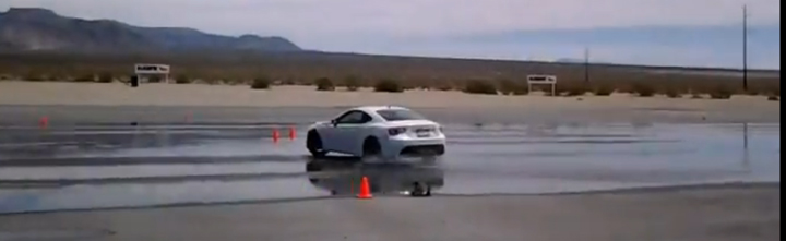 Scion FR-S drifting in a skid