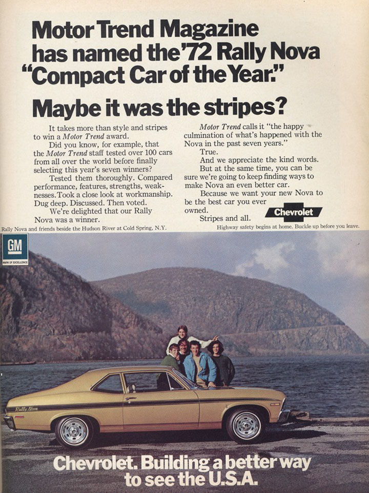 Chevrolet Nova ad