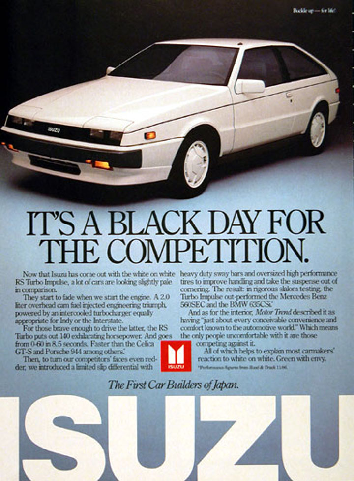 Isuzu Impulse ad