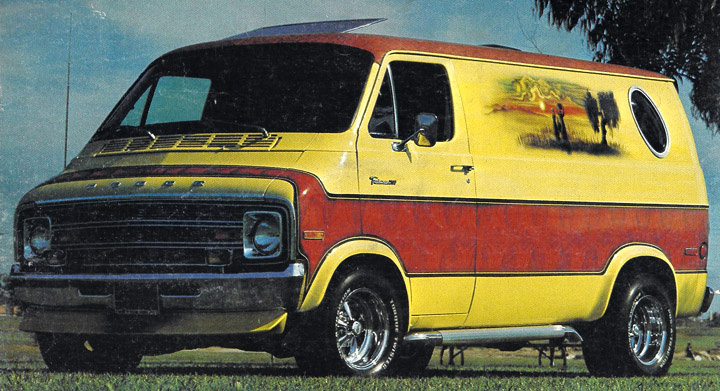 Cragar S/S wheels on 1970s custom van