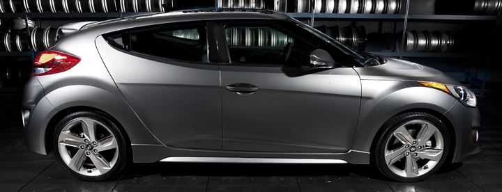 2013 Hyundai Veloster Turbo with Matte Gray Paint Option 