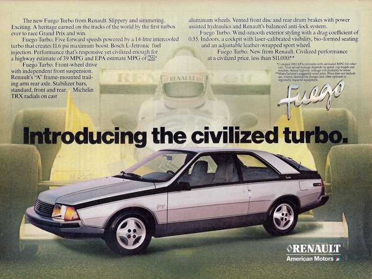 Renualt Fuego Ad, Renault Fuego Reliability