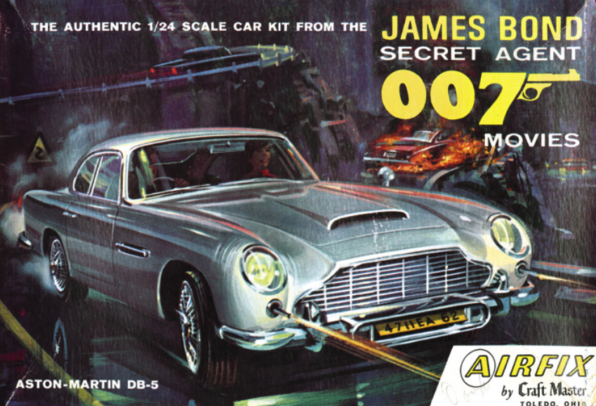 Classic Model Car Kits: James Bond 007â€™s Aston Martin DB-5 by Airfix