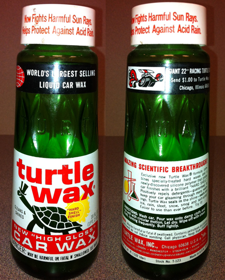 Vintage Turtle Wax Bottles 