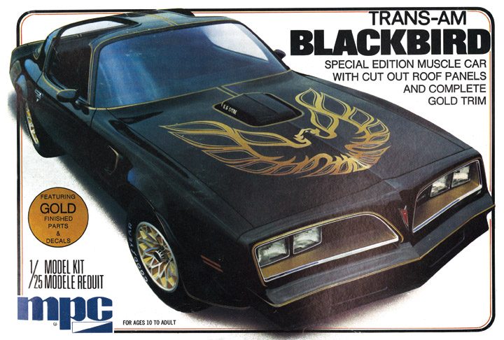 MPC 1980 Pontiac Trans Am Promo Starlight Black 1/25 "model Car Mountain Kit FS for sale online 