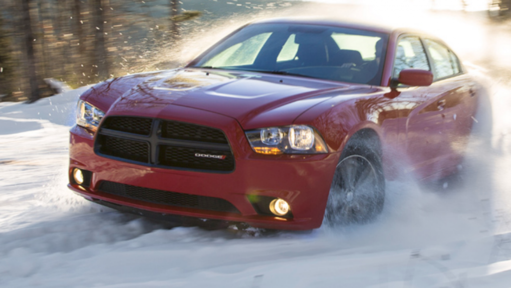 Dodge Charger in Snow