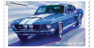 U.S. stamp of the 1967 Shelby GT-500