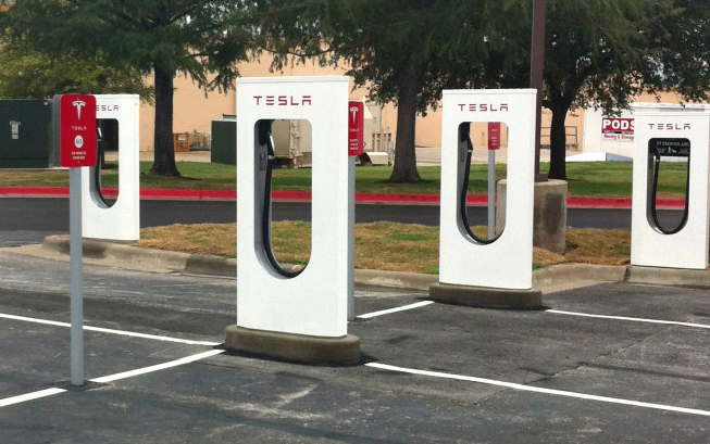 Tesla Supercharger Station