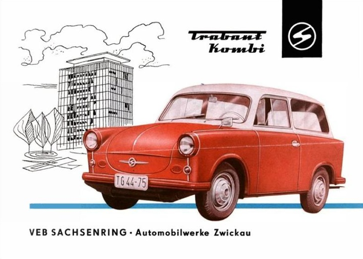 1969 Trabant Kombi Ad, Driving a Trabant