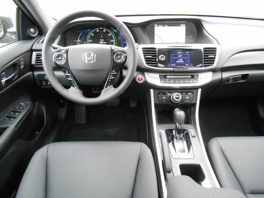 Inside, Accord Hybrid feels very much like any other Accord. 