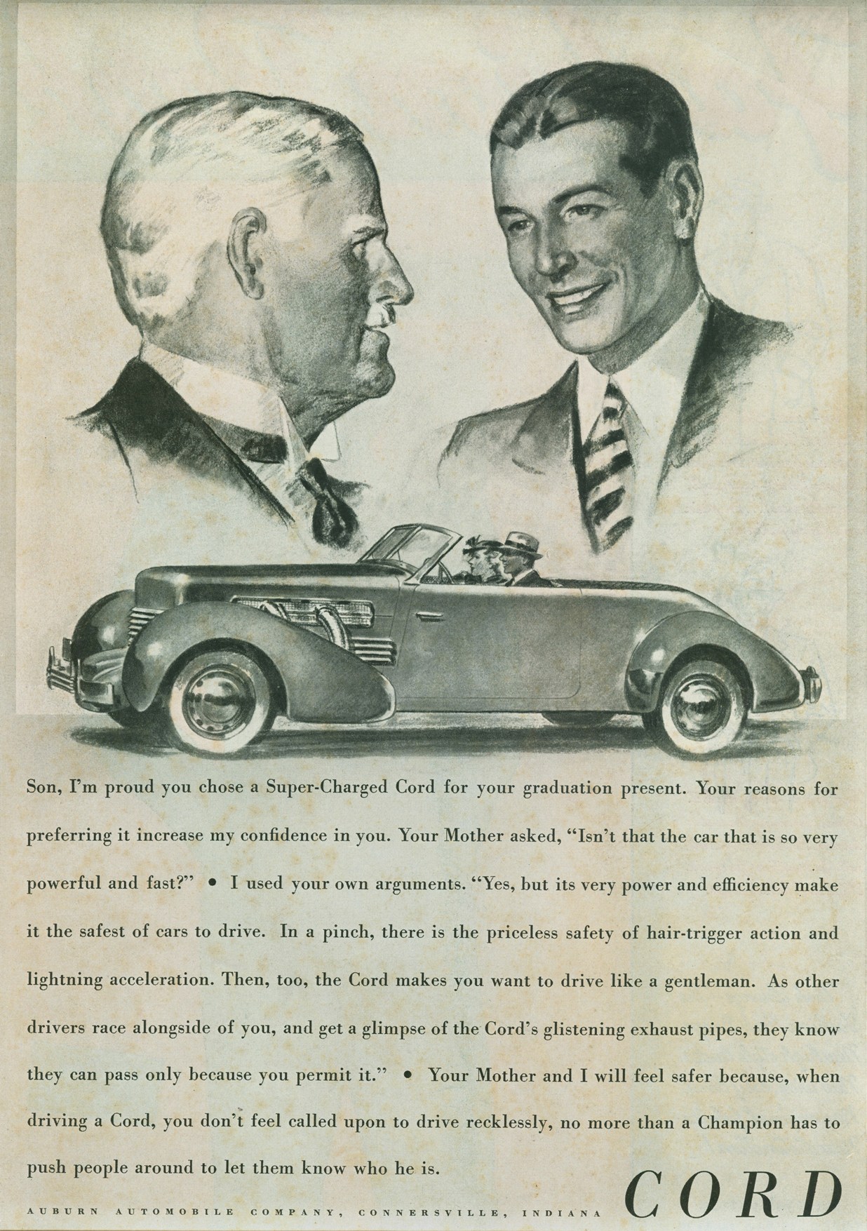 1937 cord 812 Print Ad 