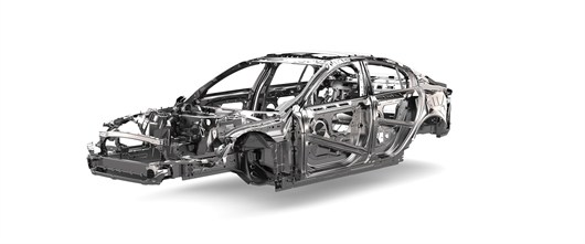 2016 Jaguar XE Unibody, Cutaway 
