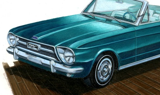 1965 Ford Mustang Drawings