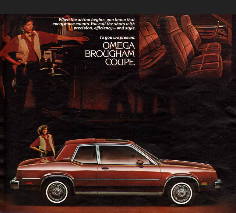 Olds-Omega-Brougham-coupe, Downsized Cars