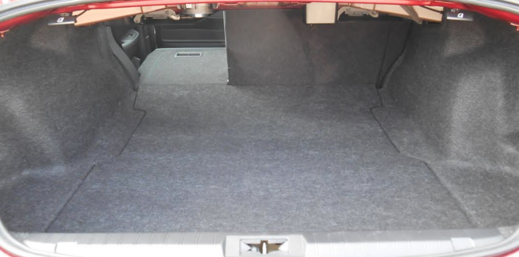 2015 Subaru Legacy trunk space. 
