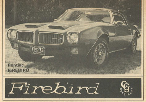 1972 Pontiac Firebird Formula 