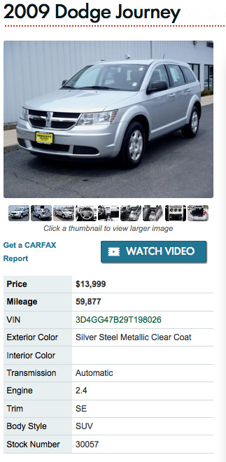 Used Dodge Journey 