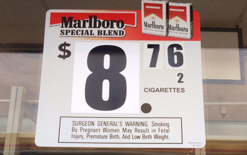 Cigarette prices. 