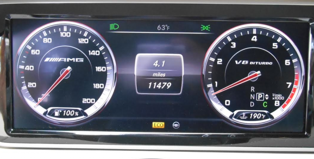 2014 Mercedes-Benz S63 instrument panel 