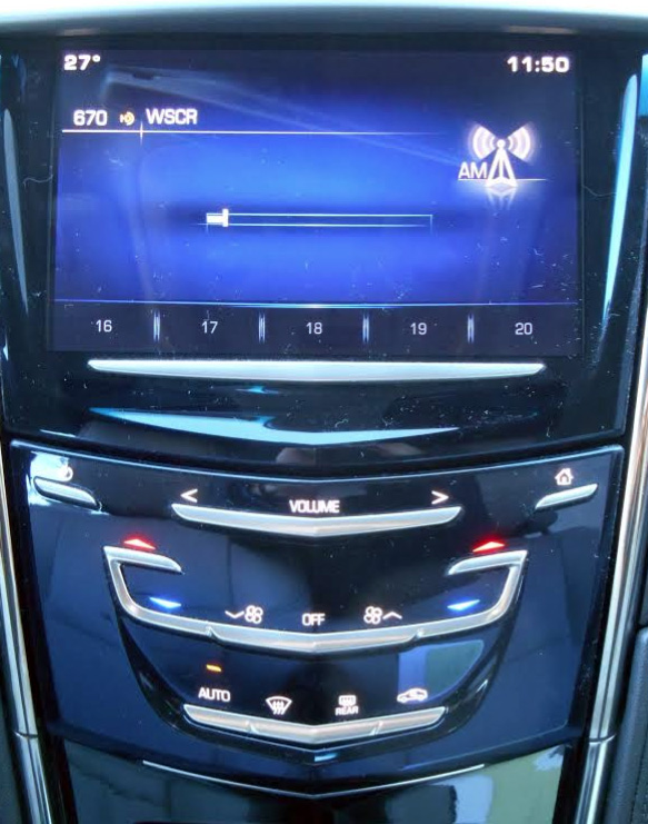 2015 Cadillac ATS console 