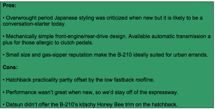 Datsun B-210, B-210 Honey Bee
