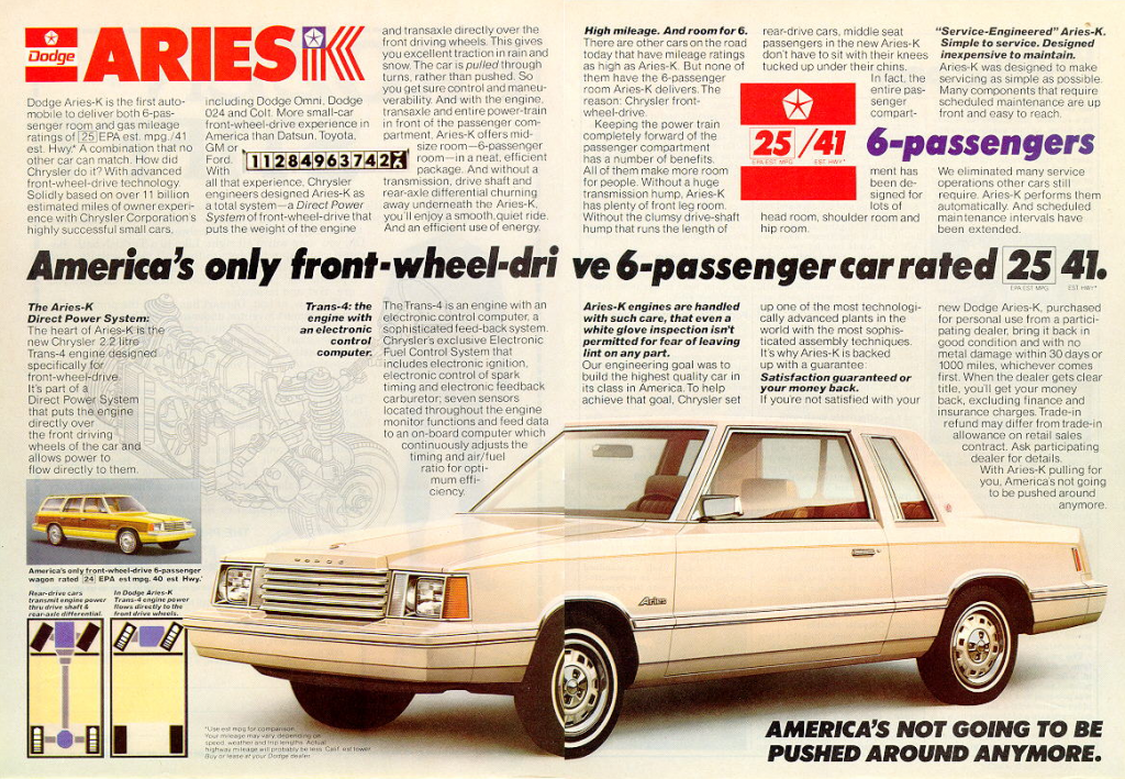 1981 Dodge Aries Ad 