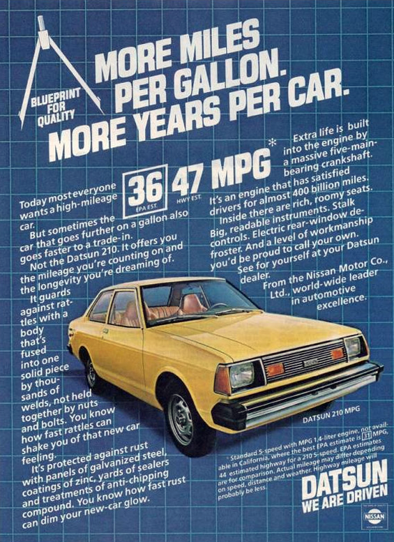 1981 Datsun 210 Ad 