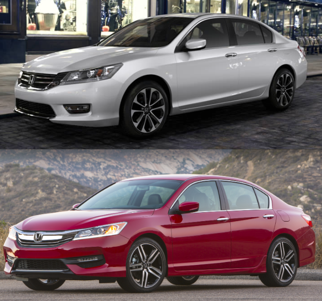 2015 and 2016 Honda accord