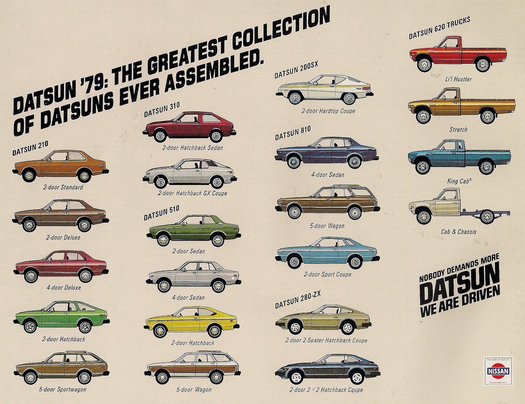 1979 Datusn Full-Line Ad, Ads Featuring the Entire Brand