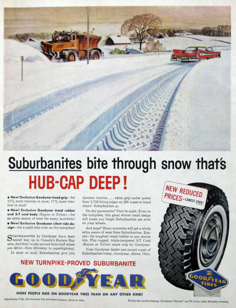 Vintage tire ad, Prepare Your Car for Winter