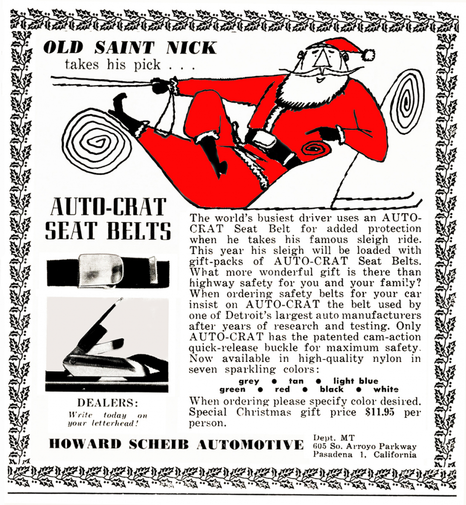 Vintage seatbelt ad 
