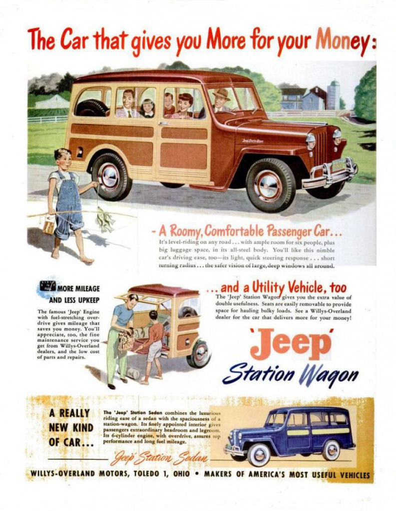 1949 Jeep Ad, Classic Van Ads