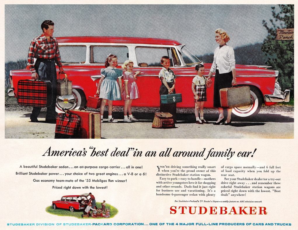 1955 Studebaker Ad, Family Madness
