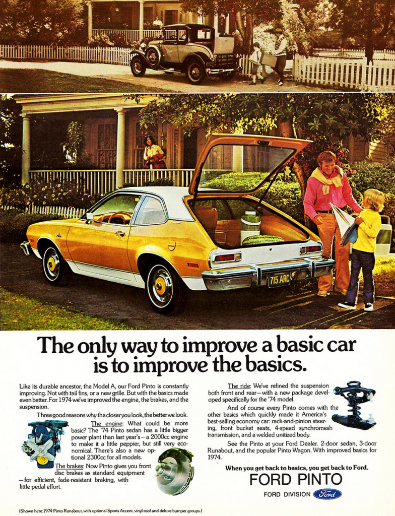 1974 Ford Pinto Ad 