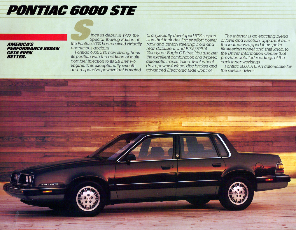 1985 Pontiac 6000 STE