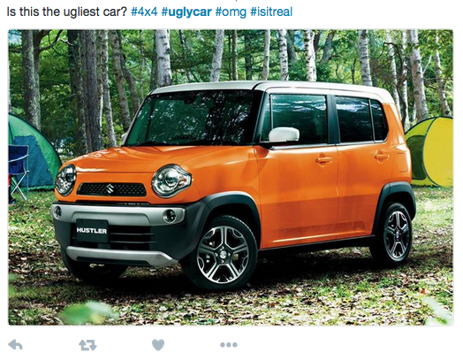 Ugly Car, Twitter hashtag #uglycar, Suzuki Hustler 