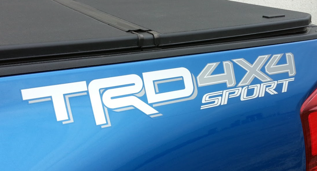 TRD Pro bedside sticker 