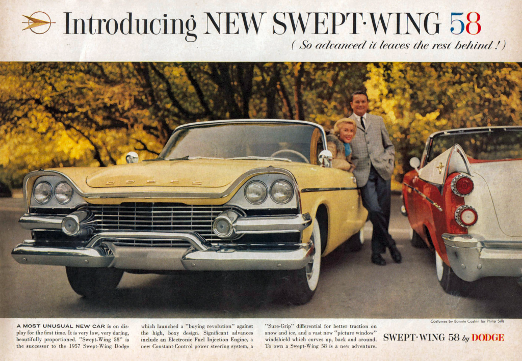 1958 Dodge Ad, yellow 