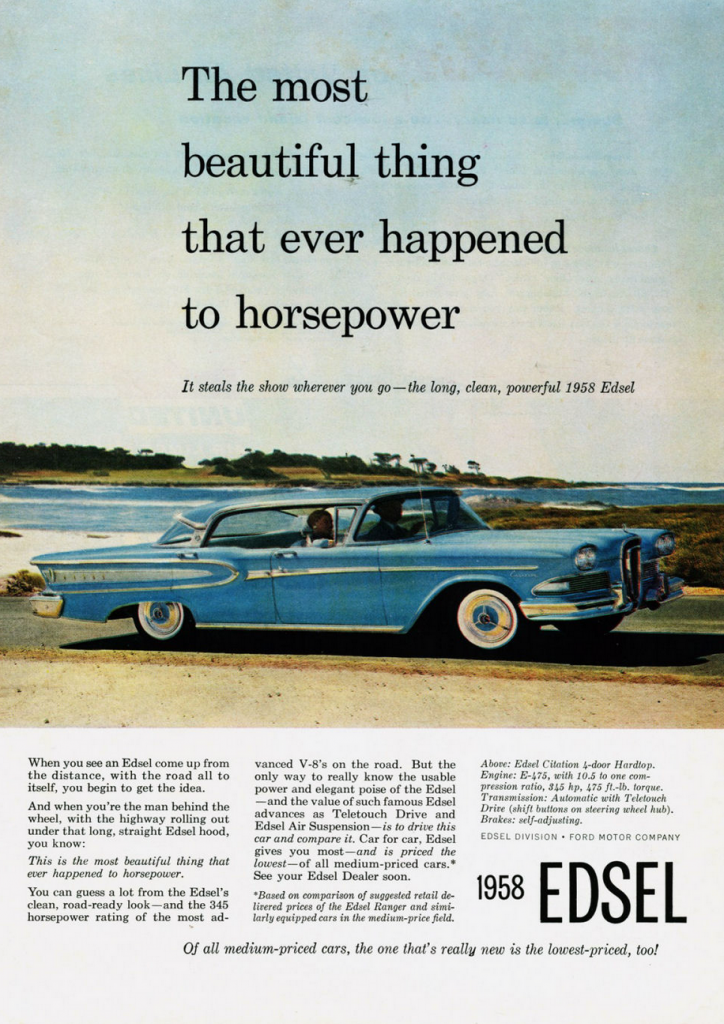 1958 Edsel Ad