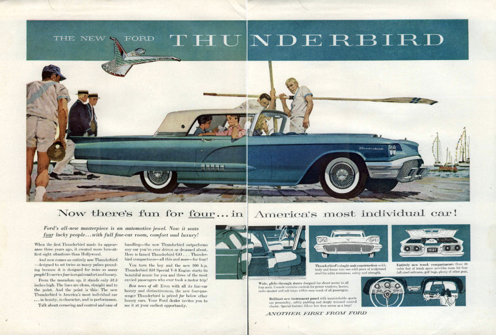 1958 Ford Thunderbird Ad 