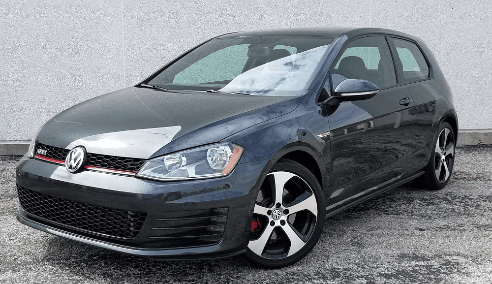 2016 Volkswagen Golf GTI SE, Gray, front 3/4 view