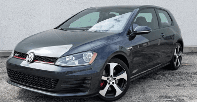 2016 Volkswagen Golf GTI SE, Gray, front 3/4 view