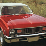 1973 Chevrolet Nova, Red with White Top
