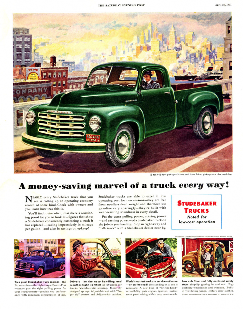 1951 Studebaker Pickup Ad 