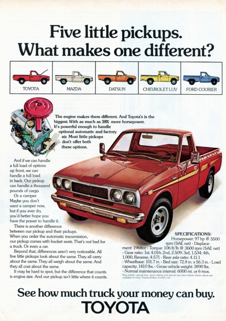 1973 Toyota Pickup Ad 