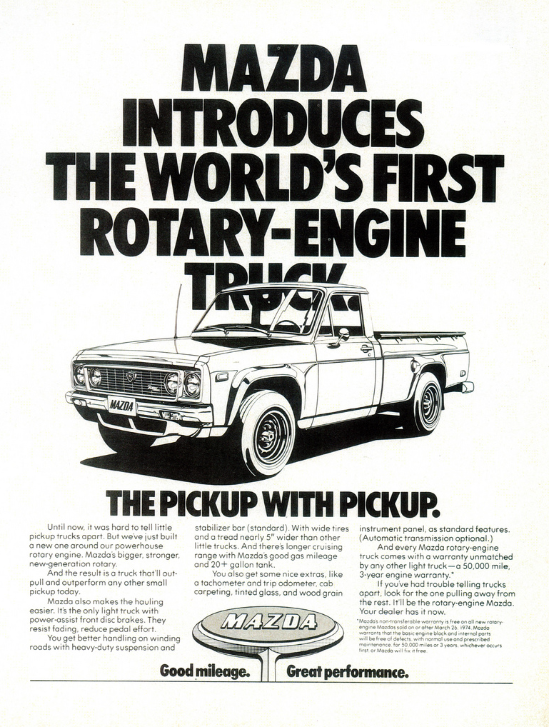 1974 Mazda Pickup Ad 
