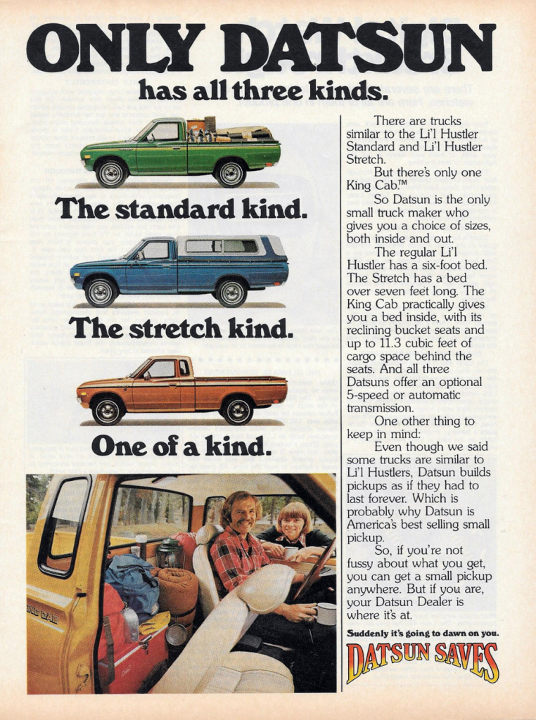 1977 Datsun Pickup Ad 