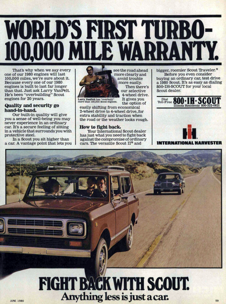 1980 International Scout Ad 