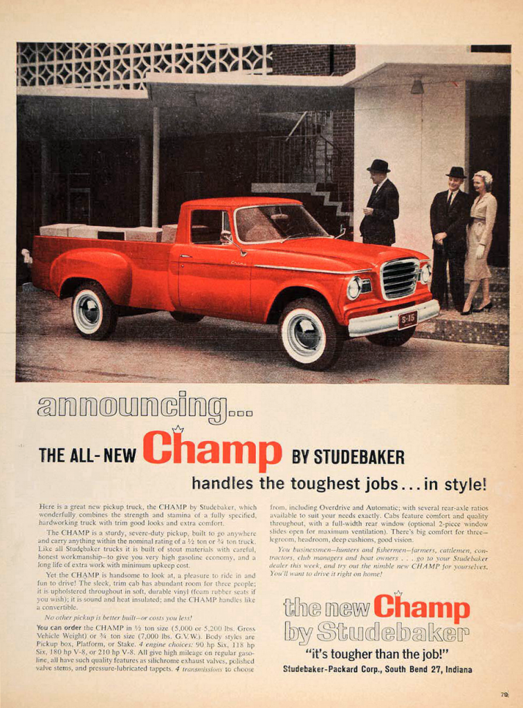 1960 Studebaker Pickup Ad 